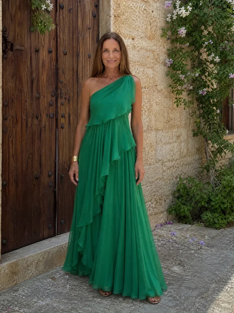 Seyma | Vestido Largo con Volantes