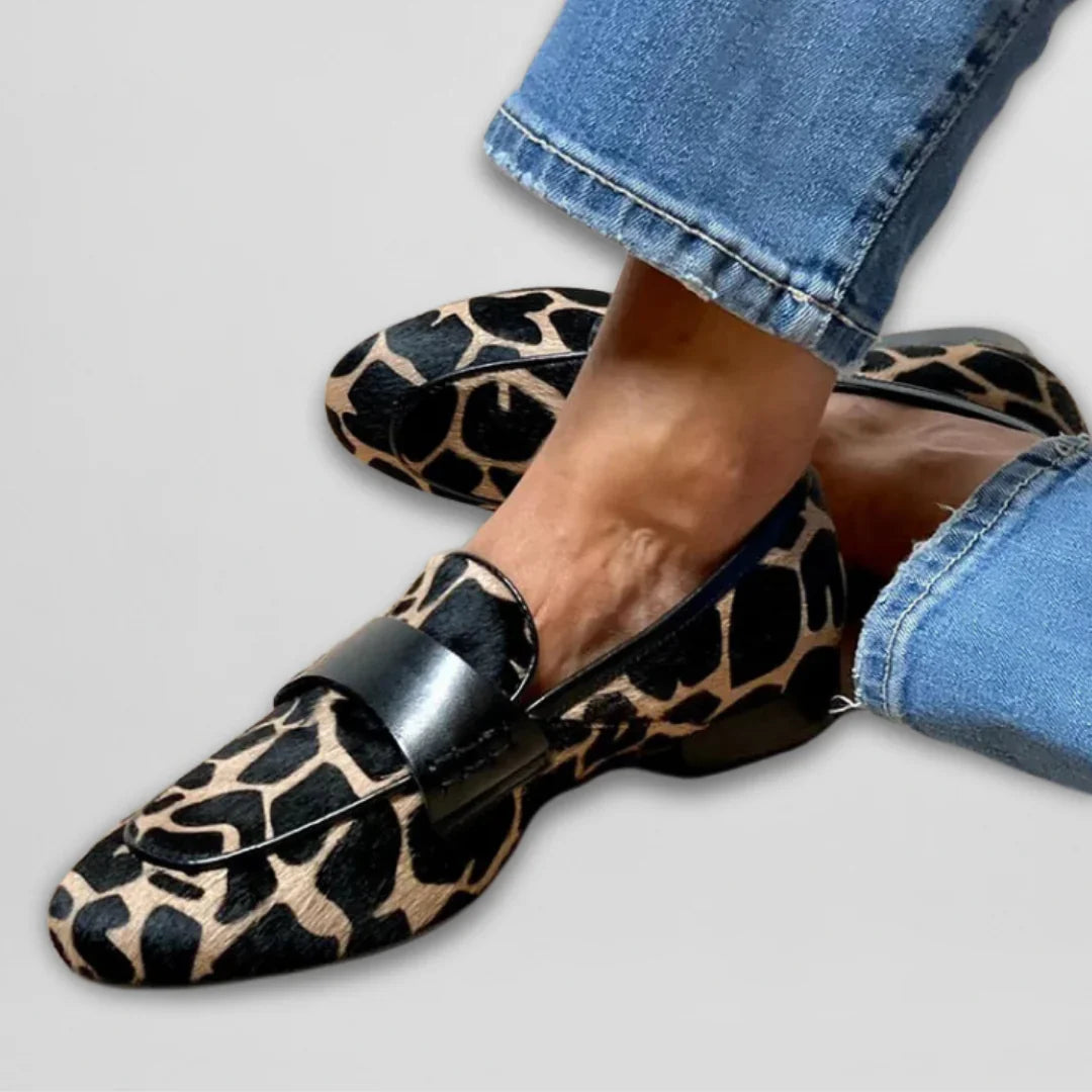 Priszilla | Mocasines Elegantes con Estampado Animal