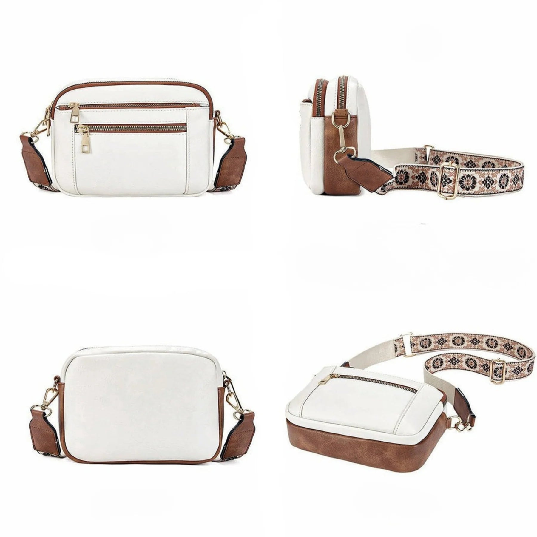 Sonia | Bolso Bandolera con Correa Floral