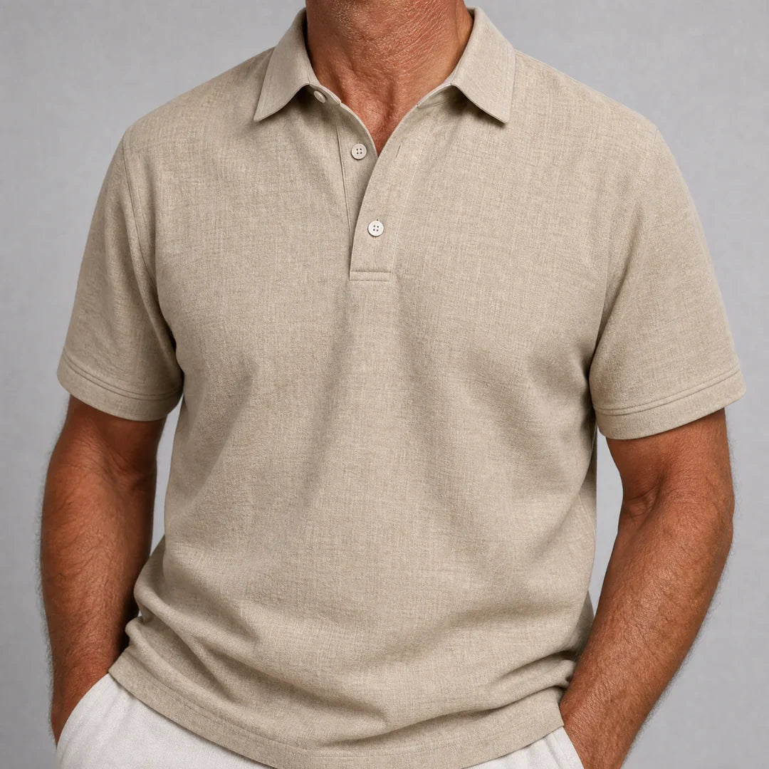Tristan | Polo Elegante de Lino para Hombre