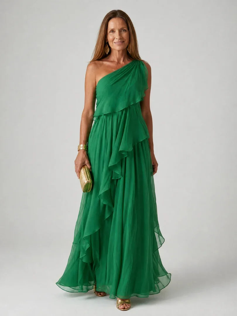 Seyma | Vestido Largo con Volantes
