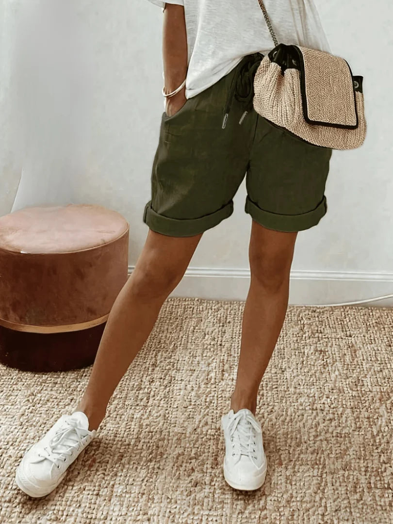 Keely | Bermudas Cómodas de Lino