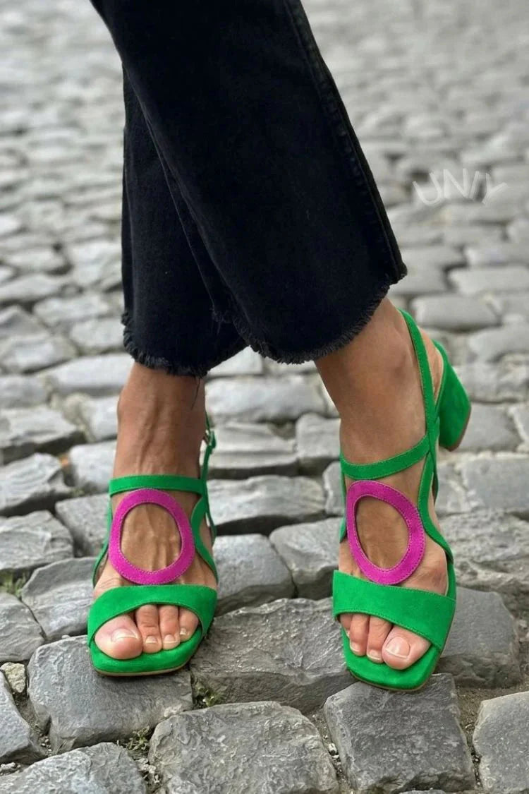 Granada | Sandalias de Punta Cuadrada