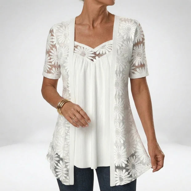 Elizabeth | Blusa Elegante de Encaje