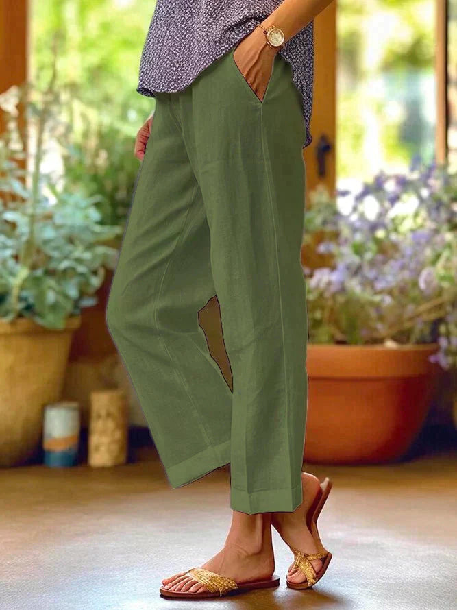 Margot | Pantalones de Lino de Verano para Mujer