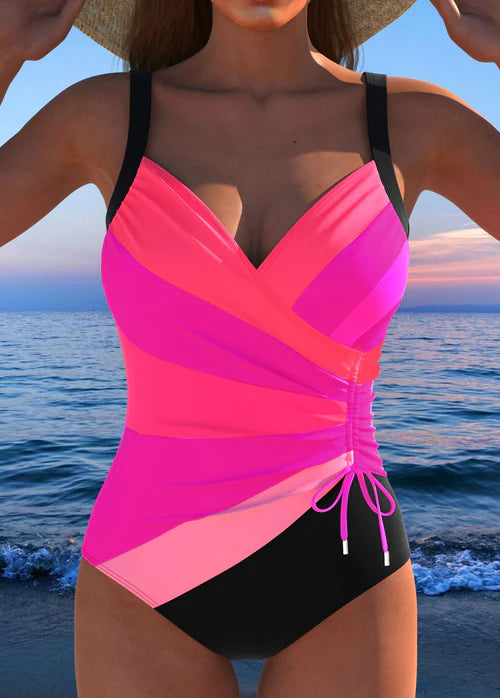 Zaya | Bañador Cruzado Elegante con Estampado Colorido