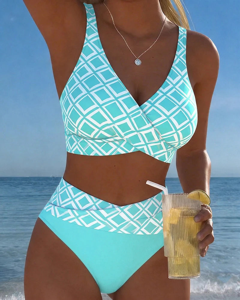 Roxy | Bikini con Estampado de Diamantes