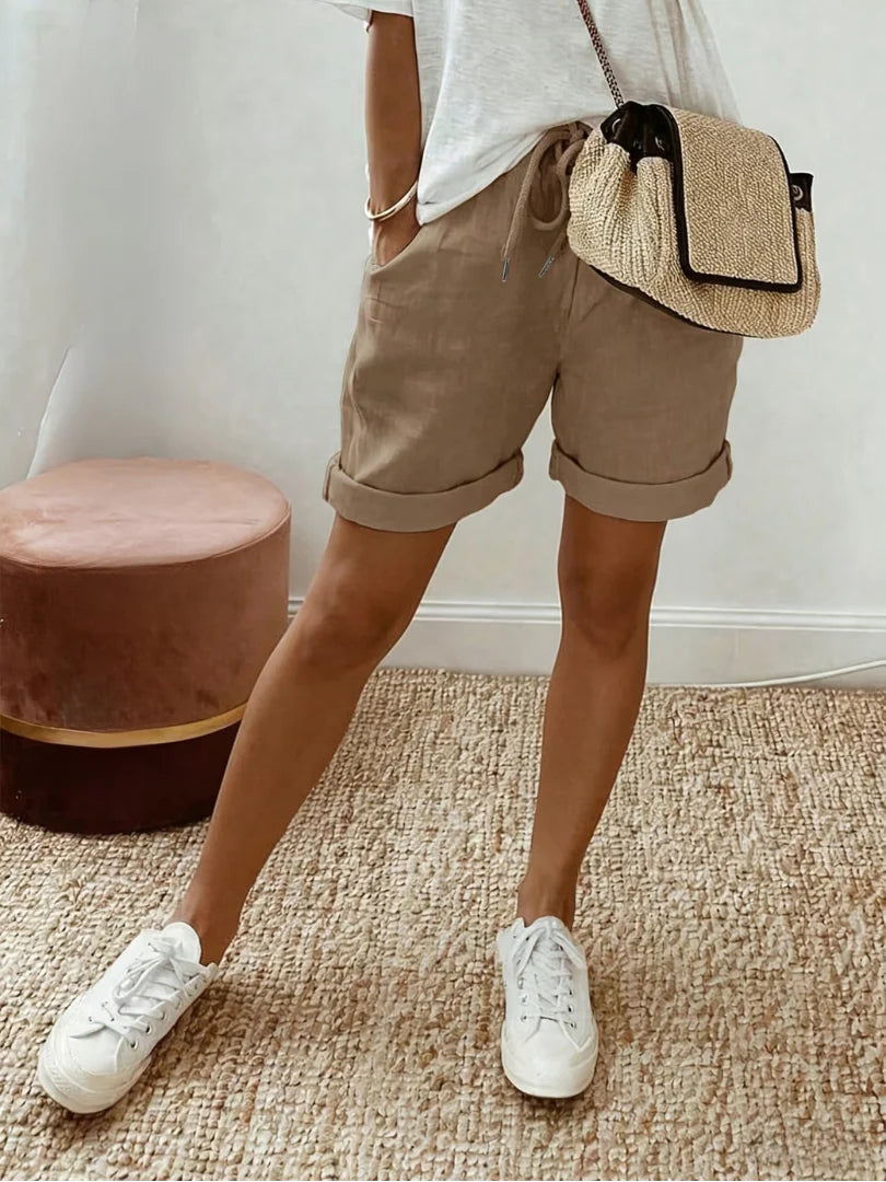 Keely | Bermudas Cómodas de Lino