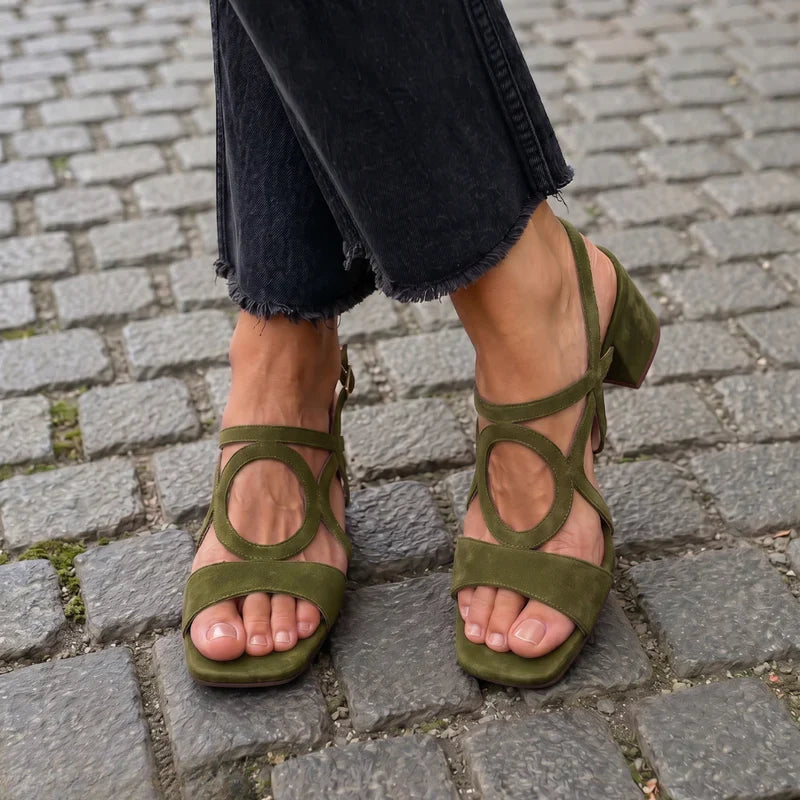 Granada | Sandalias de Punta Cuadrada