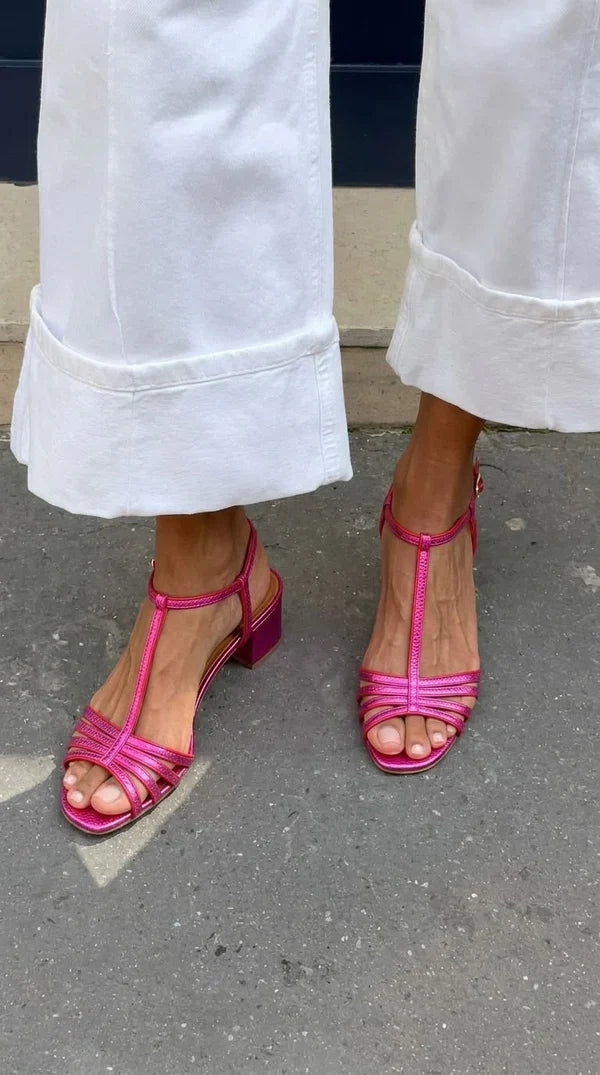 Allegra | Sandalias Doradas Elegantes
