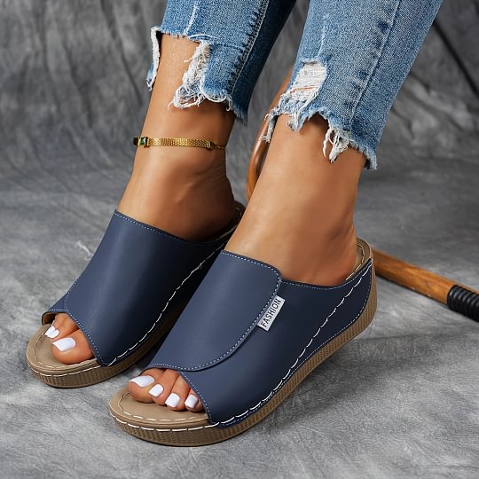 Merilyn | Sandalias Cómodas de Piel con Suela Gruesa y Apoyo del Arco Plantar