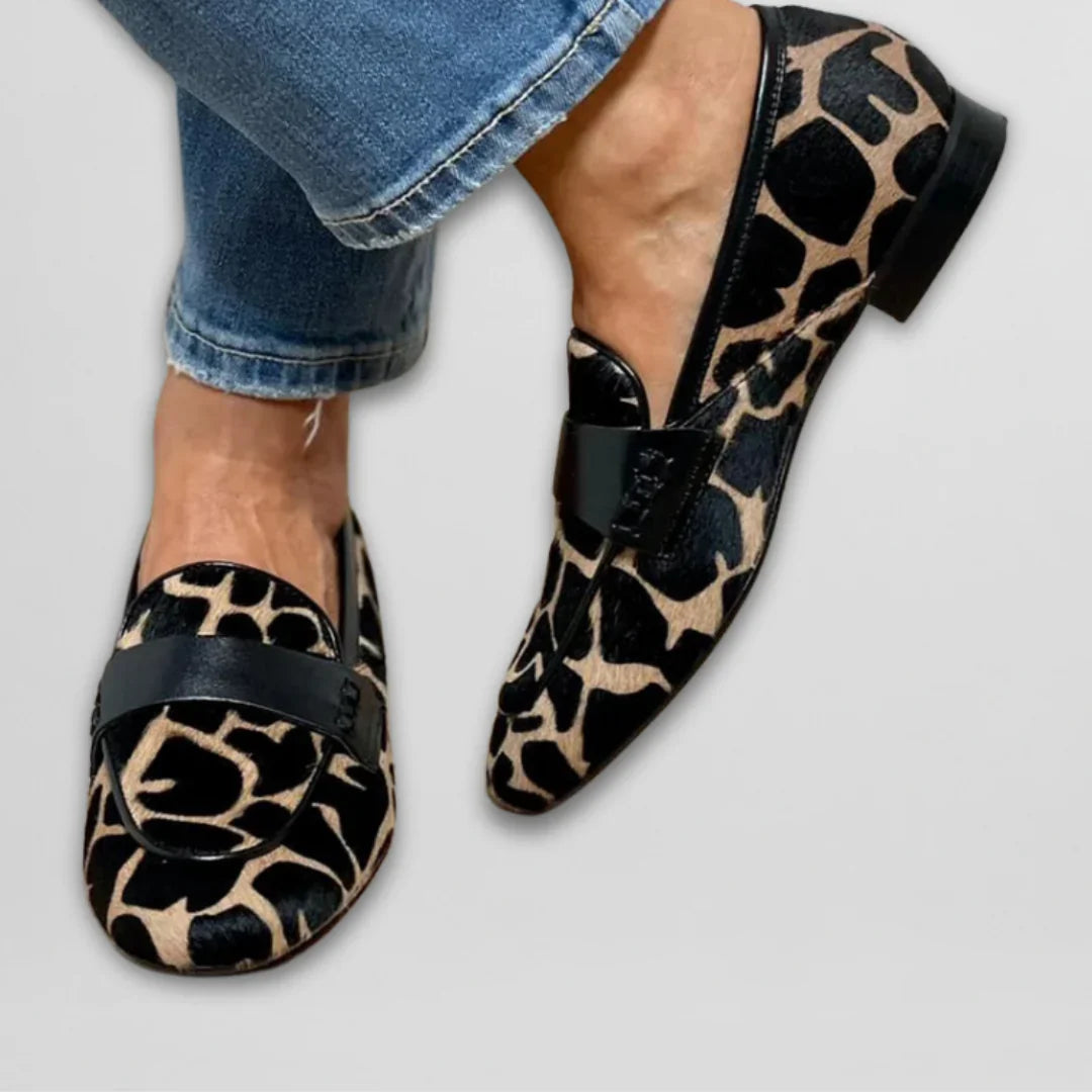 Priszilla | Mocasines Elegantes con Estampado Animal