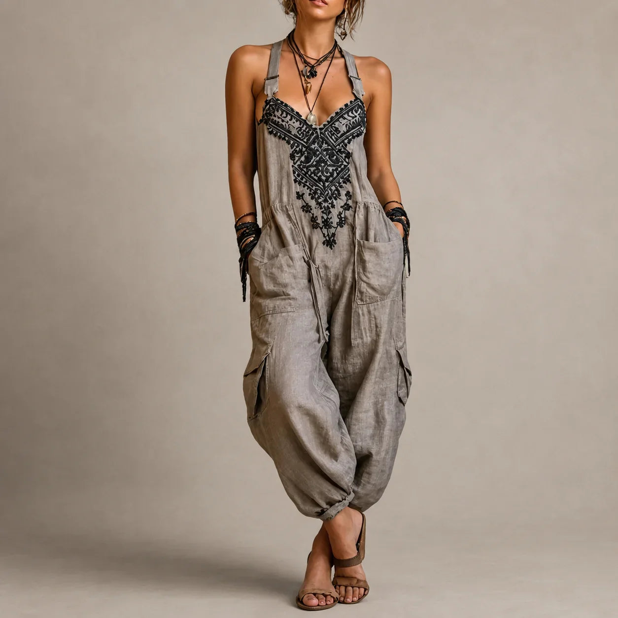 Erminilde | Mono Boho con Bordados