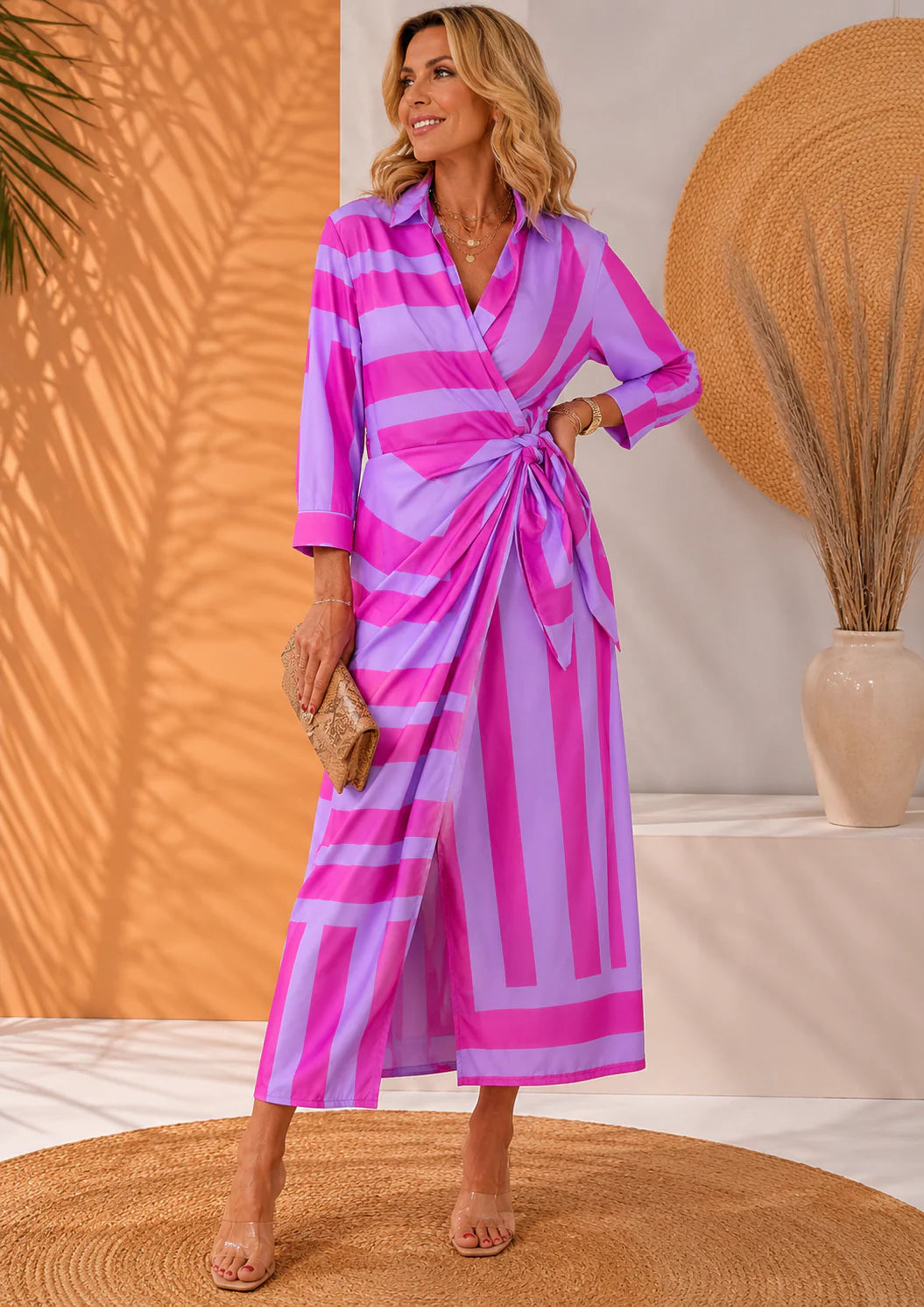 Olivera | Vestido Maxi Elegante con Lazo