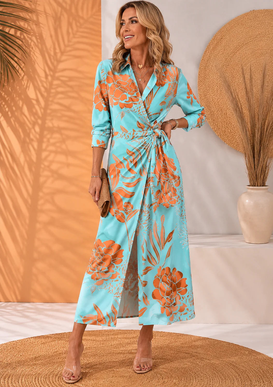 Olivera | Vestido Maxi Elegante con Lazo