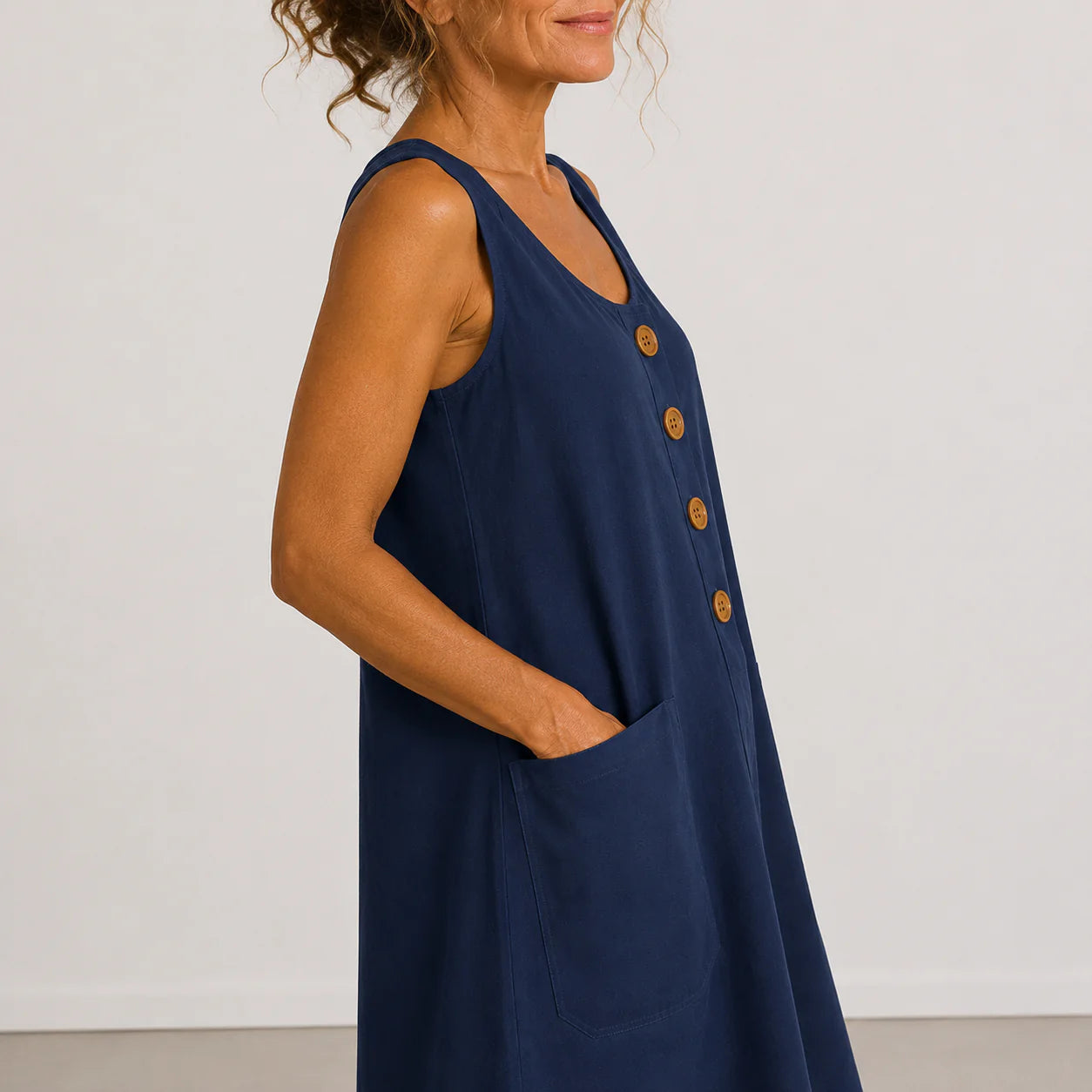 Maud | Vestido de Algodón y Lino para Verano