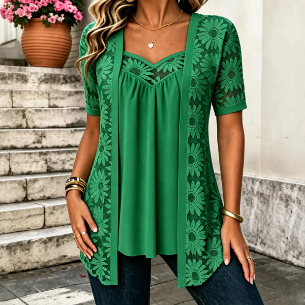 Elizabeth | Blusa Elegante de Encaje
