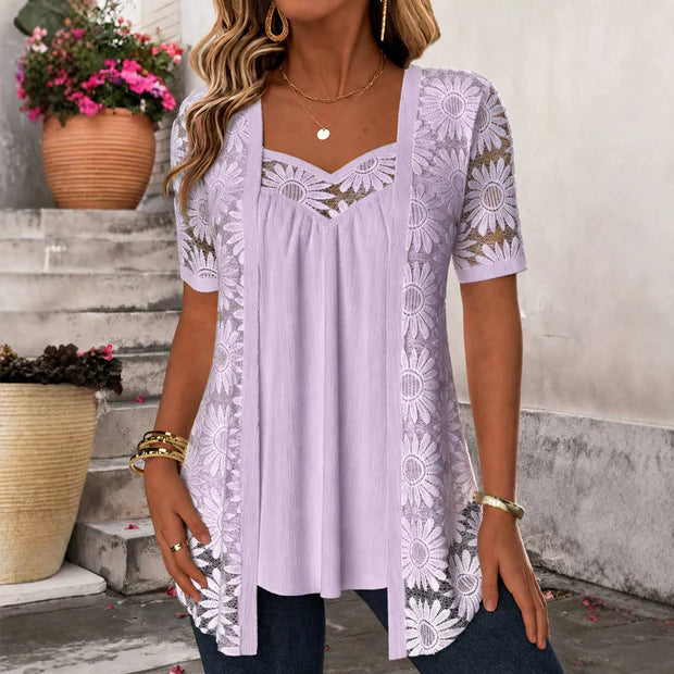 Elizabeth | Blusa Elegante de Encaje