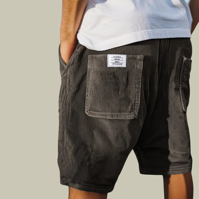 Benn | Bermudas de Pana con Cintura Elástica para Hombre