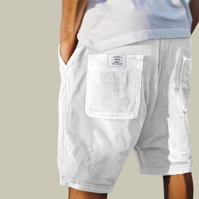 Benn | Bermudas de Pana con Cintura Elástica para Hombre