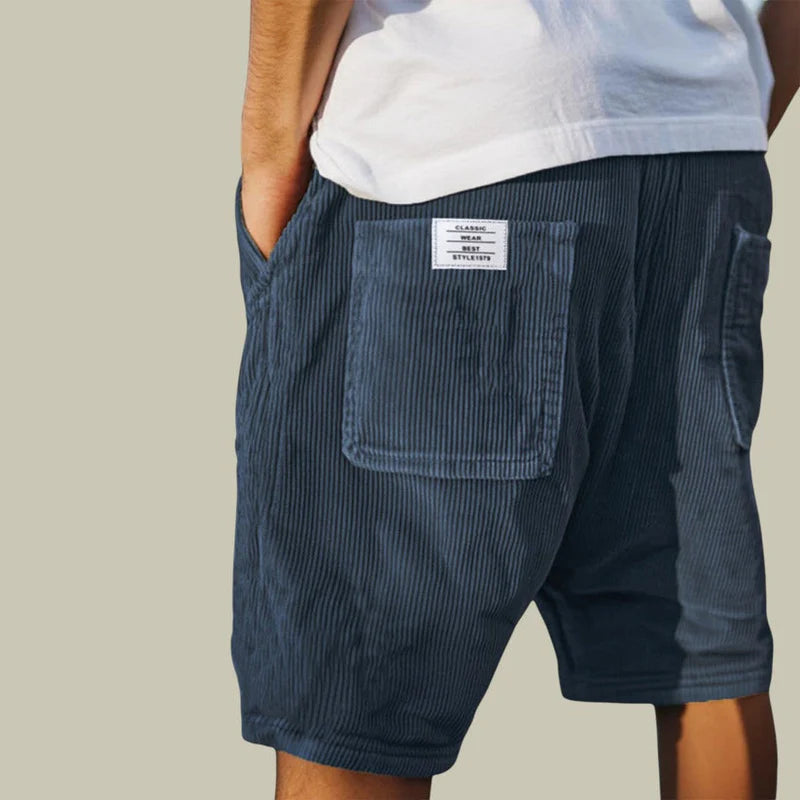 Benn | Bermudas de Pana con Cintura Elástica para Hombre