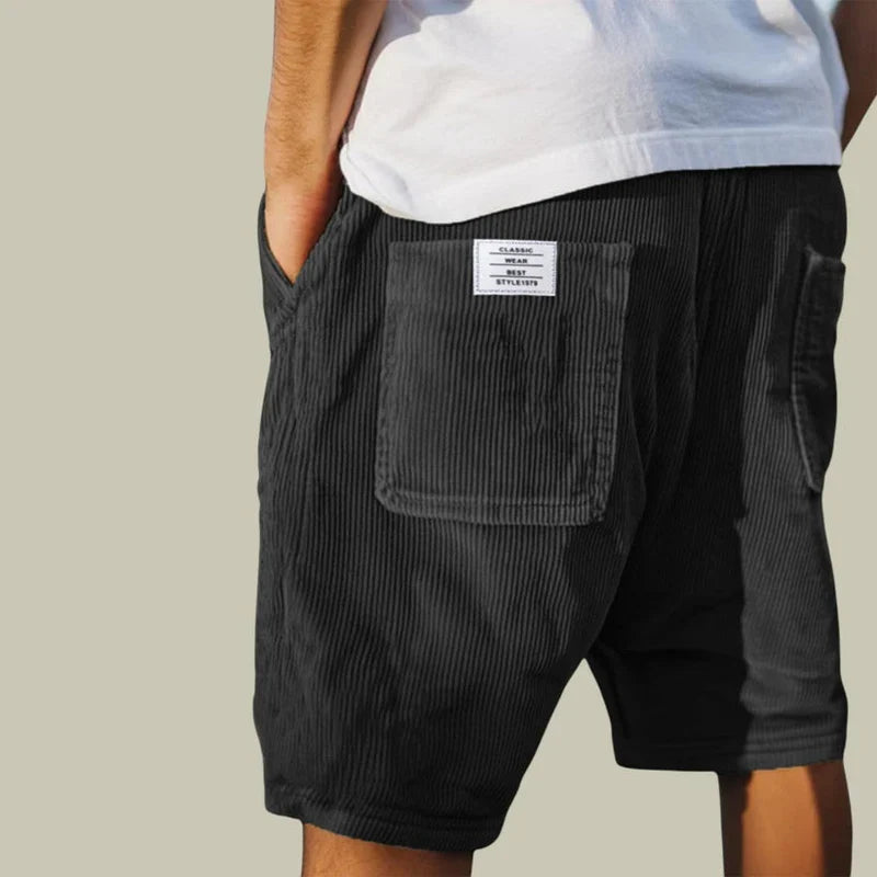 Benn | Bermudas de Pana con Cintura Elástica para Hombre