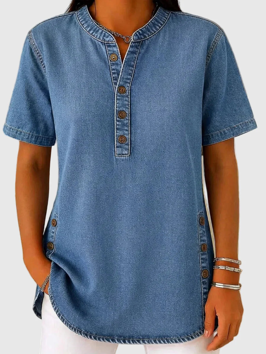 Julina | Camisa Vaquera de Corte Holgado