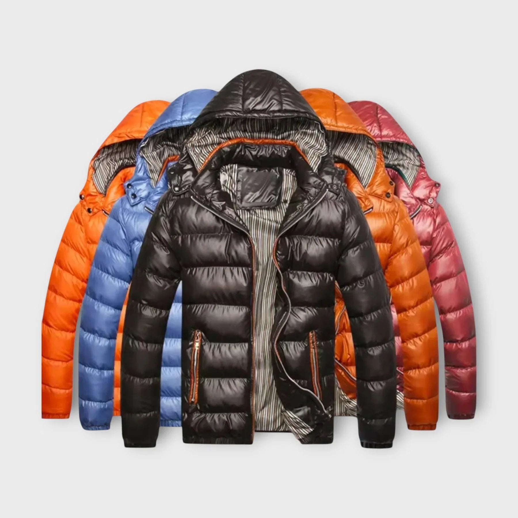 Hugo | Chaqueta Acolchada Térmica con Capucha para Hombre – Máximo Abrigo
