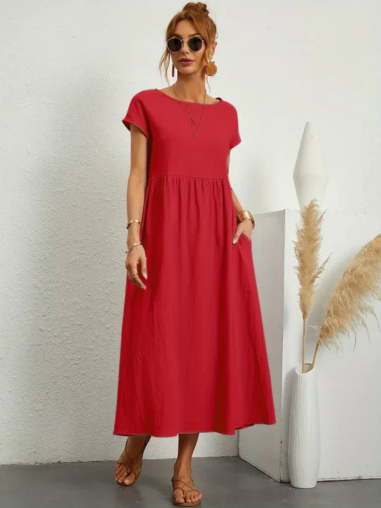 Scarlett | Vestido Ligero de Algodón con Bolsillos