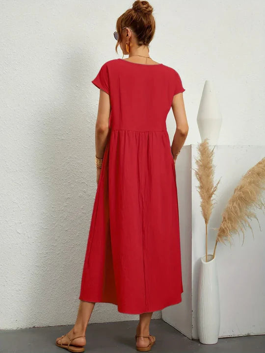 Scarlett | Vestido Ligero de Algodón con Bolsillos