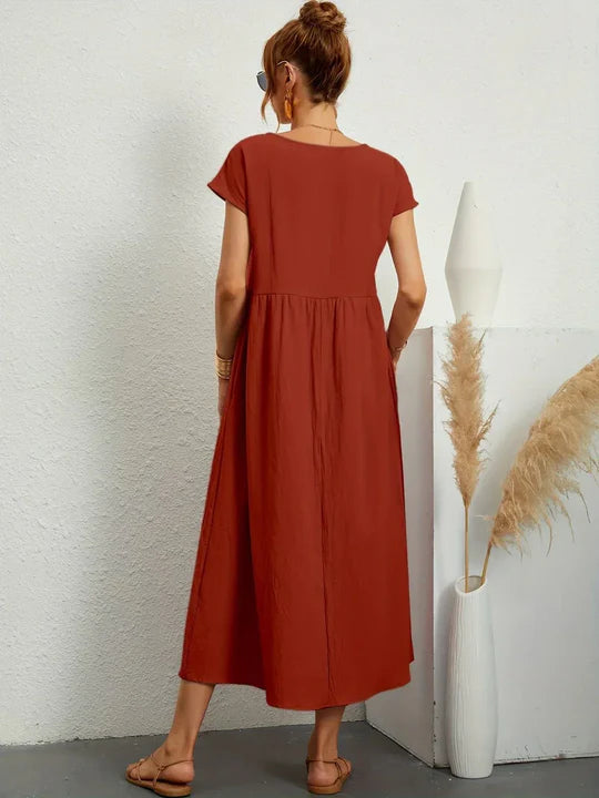 Scarlett | Vestido Ligero de Algodón con Bolsillos