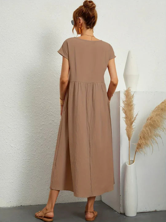 Scarlett | Vestido Ligero de Algodón con Bolsillos