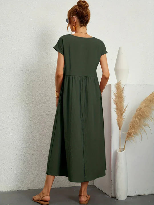 Scarlett | Vestido Ligero de Algodón con Bolsillos