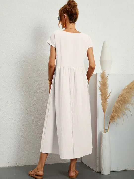 Scarlett | Vestido Ligero de Algodón con Bolsillos