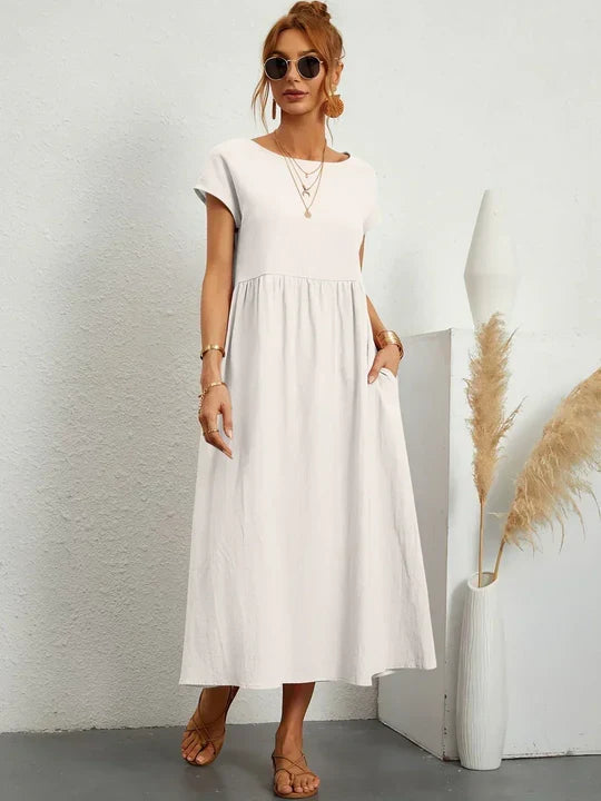 Scarlett | Vestido Ligero de Algodón con Bolsillos