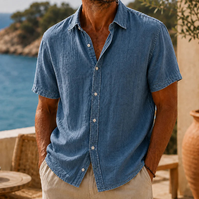 Emiliano | Camisa Vintage de Algodón y Lino