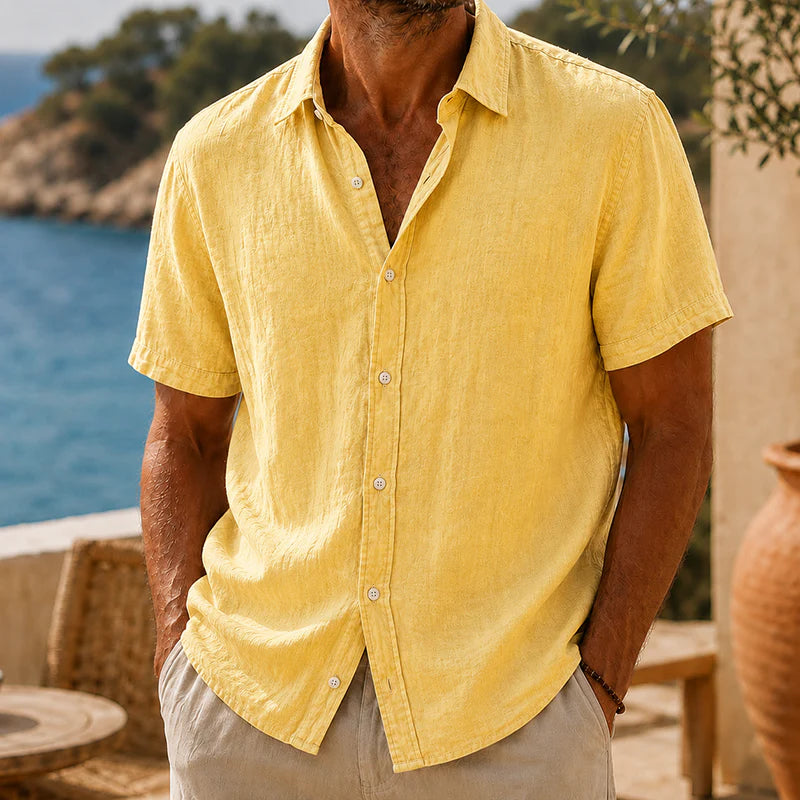 Emiliano | Camisa Vintage de Algodón y Lino