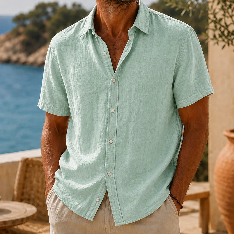 Emiliano | Camisa Vintage de Algodón y Lino