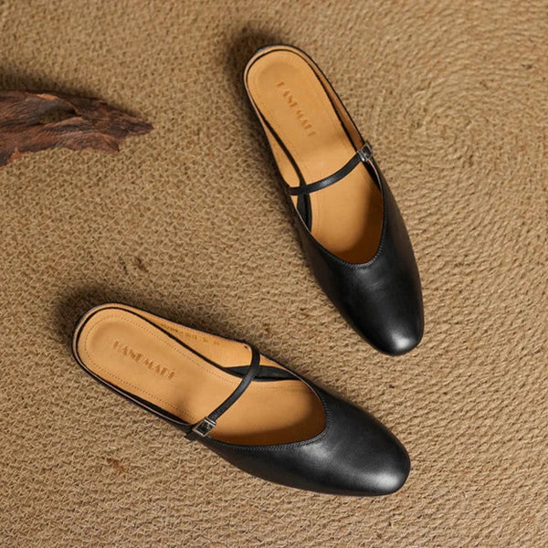 Bleraine | Mules Mary Jane de Punta Almendrada
