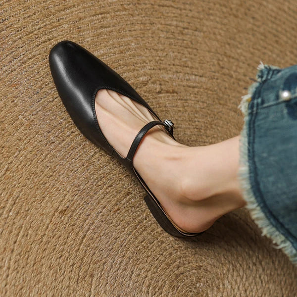 Bleraine | Mules Mary Jane de Punta Almendrada