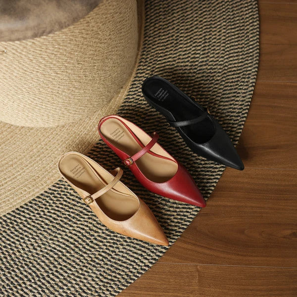 Lainey | Mules Mary Jane de Punta
