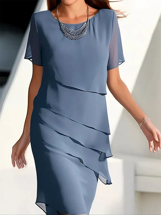 Antonella | Vestido Plisado de Gasa Ligera