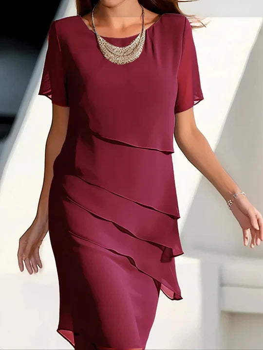 Antonella | Vestido Plisado de Gasa Ligera