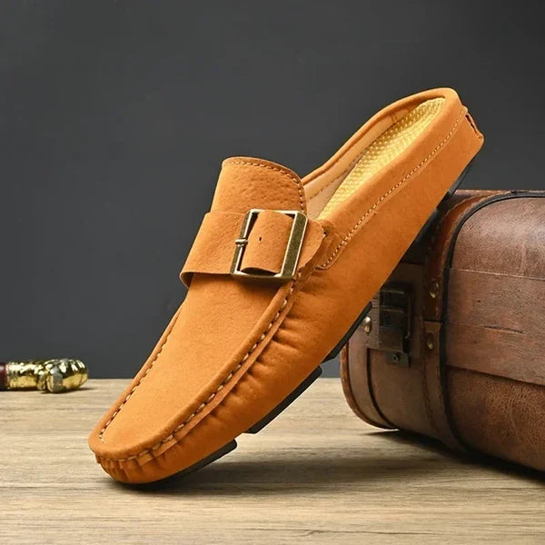 Isella | Mules Mocasín con Hebilla