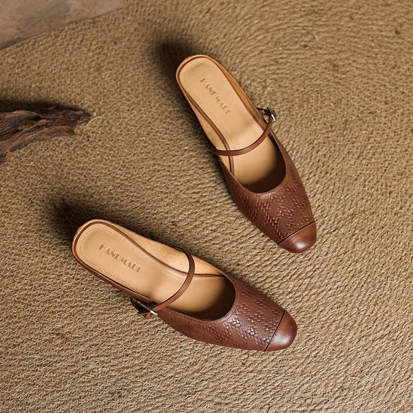 Eliane | Mules Mary Jane con Tacón