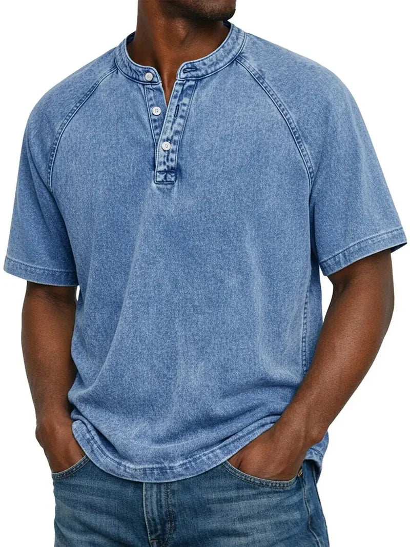 Iker | Camisa Vintage con Botones para Hombre