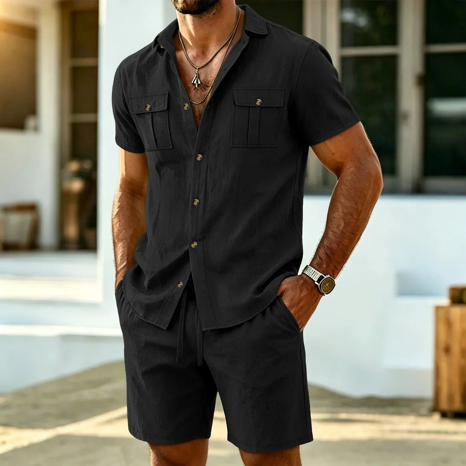 Maël | Conjunto de Lino para Hombre