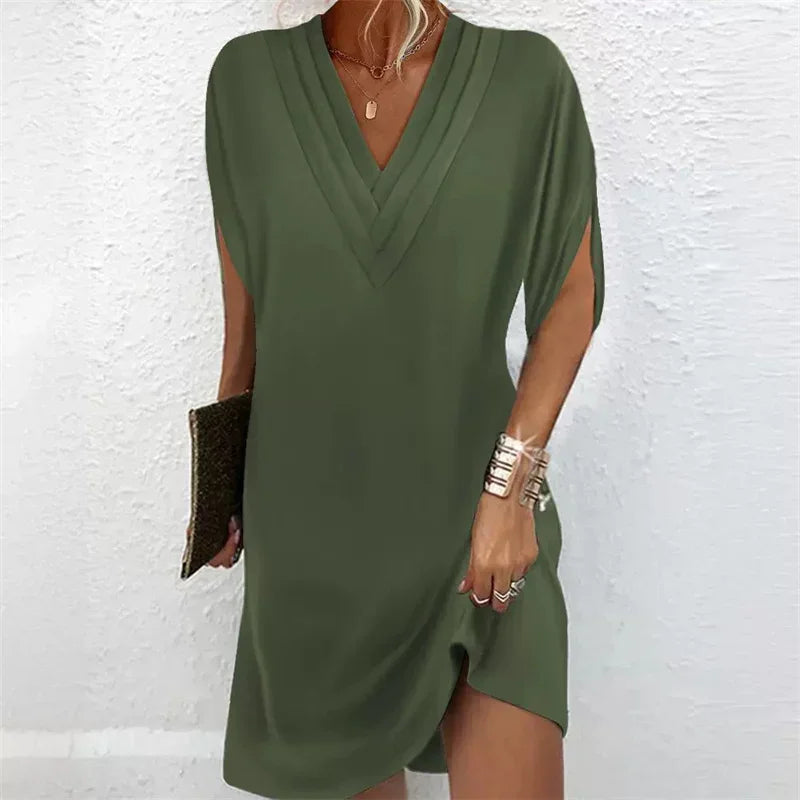 Andréanne | Vestido elegante con escote en V