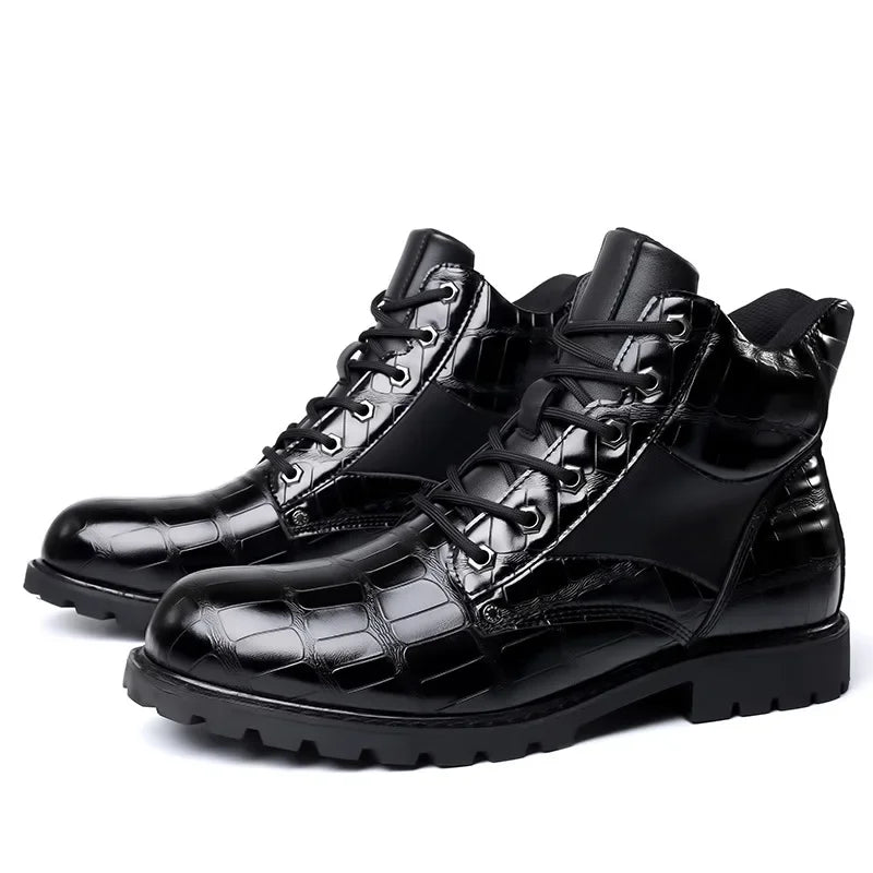 Bart™ | Botas de piel de cocodrilo