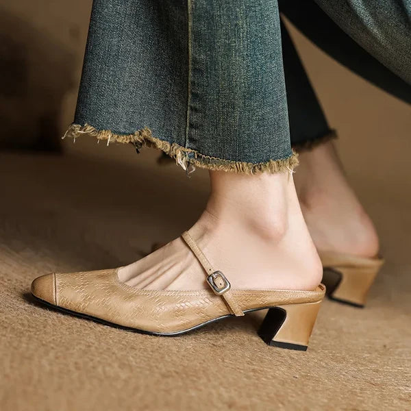 Eliane | Mules Mary Jane con Tacón